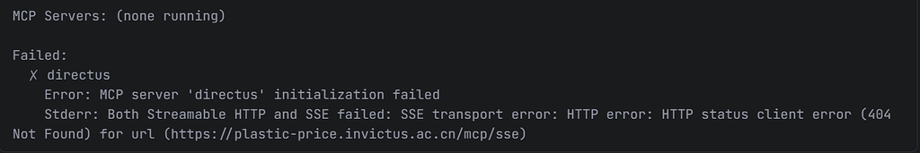自定义 MCP 总是失败 - Bug 反馈 - TRAE 官方中文社区