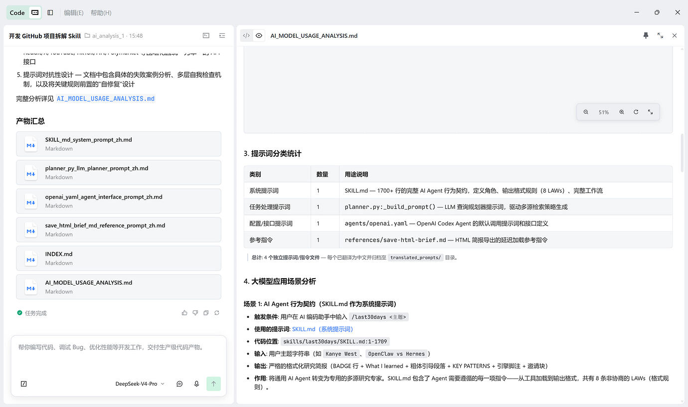 【Skill 创作】我做了一个一键拆解GitHub开源 AI 项目项目大模型应用实现的 Skill - SOLO技能创作赛 - TRAE 官方中文社区