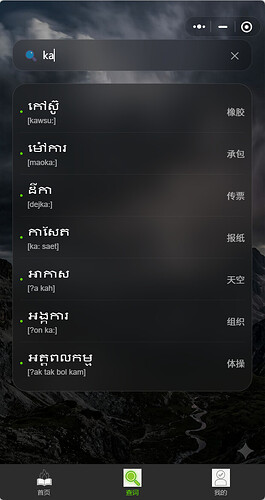 查词页