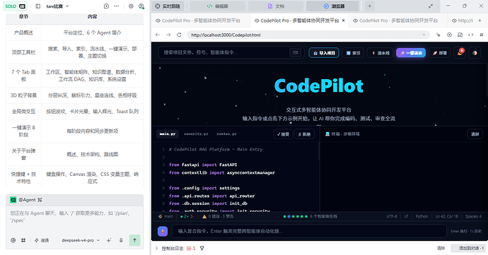 CodePilot Pro —— 基于多智能体的 AI 代码分析与协同开发平台 - 【大赛初赛专区】 - TRAE 官方中文社区