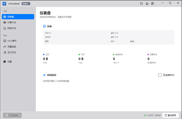 桌面客户端仪表盘
