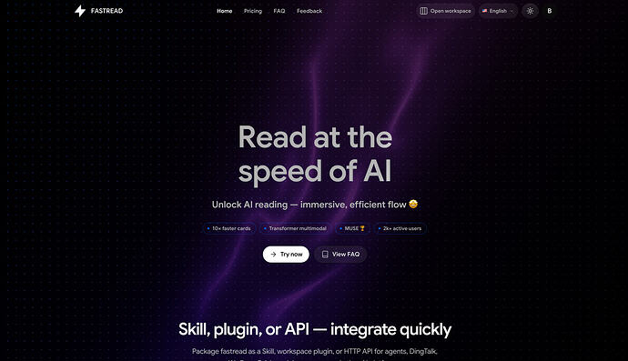 Fast Read Slides Fastread — 3秒智能阅读,自动生成结构化笔记和高颜值视觉卡片 - SOLO挑战赛专区 - TRAE 官方中文社区
