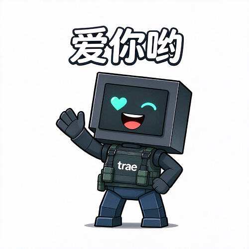 trae小机器人二次元形象设计