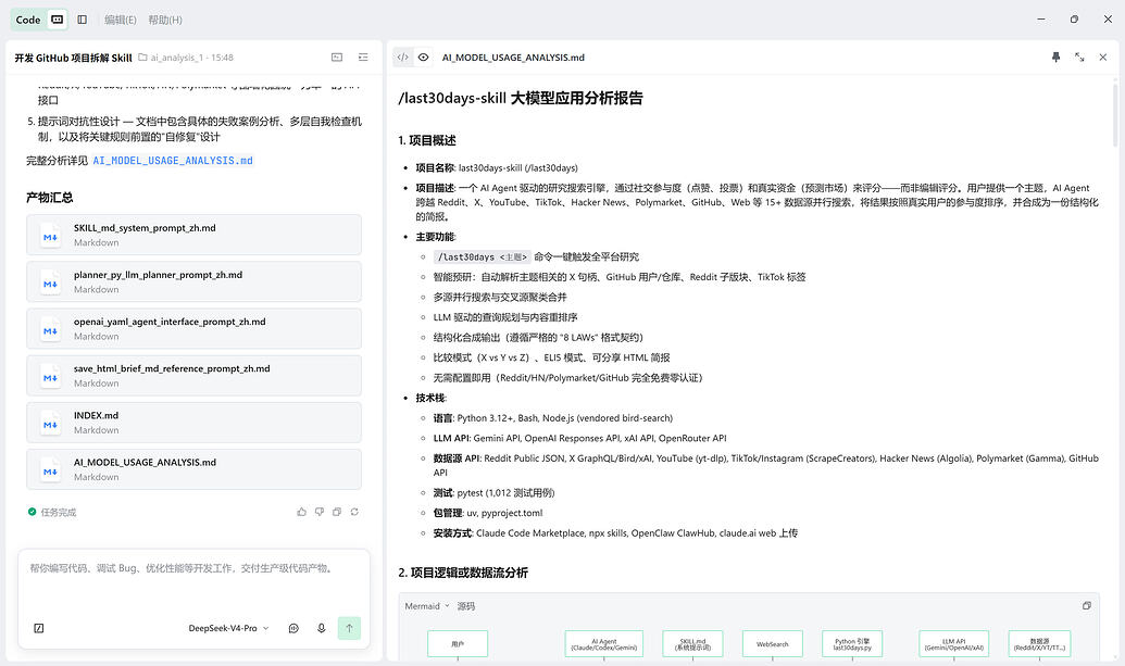 【Skill 创作】我做了一个一键拆解GitHub开源 AI 项目项目大模型应用实现的 Skill - SOLO技能创作赛 - TRAE 官方中文社区