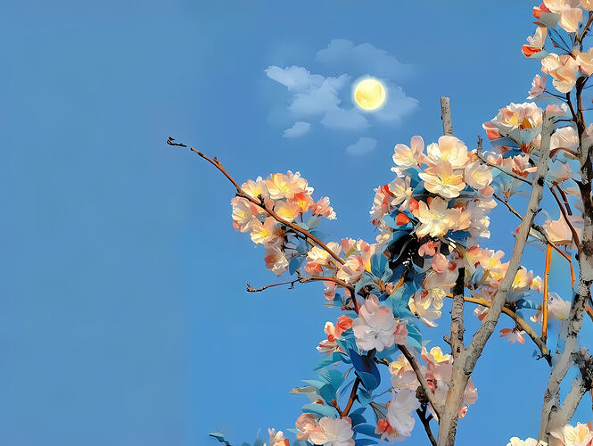 【哲风壁纸】云层-春花-暖色调