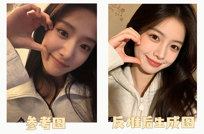 生成暖调室内手机自拍人像