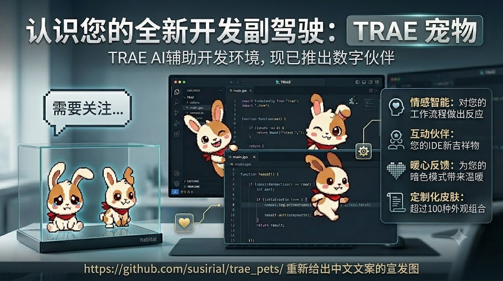 TRAE Pets | 在 TRAE 里养只桌宠 - 互动交流 - TRAE 官方中文社区