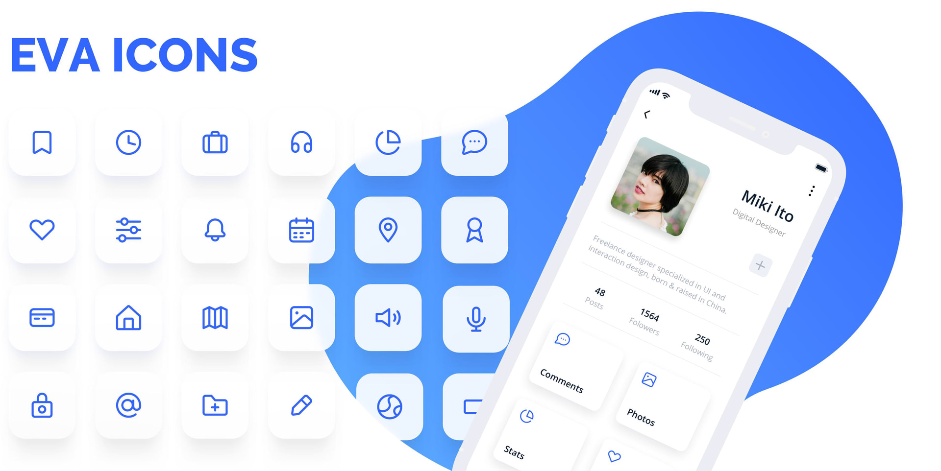 一组简约好看的开源图标 Eva Icons - 互动交流 - TRAE 官方中文社区