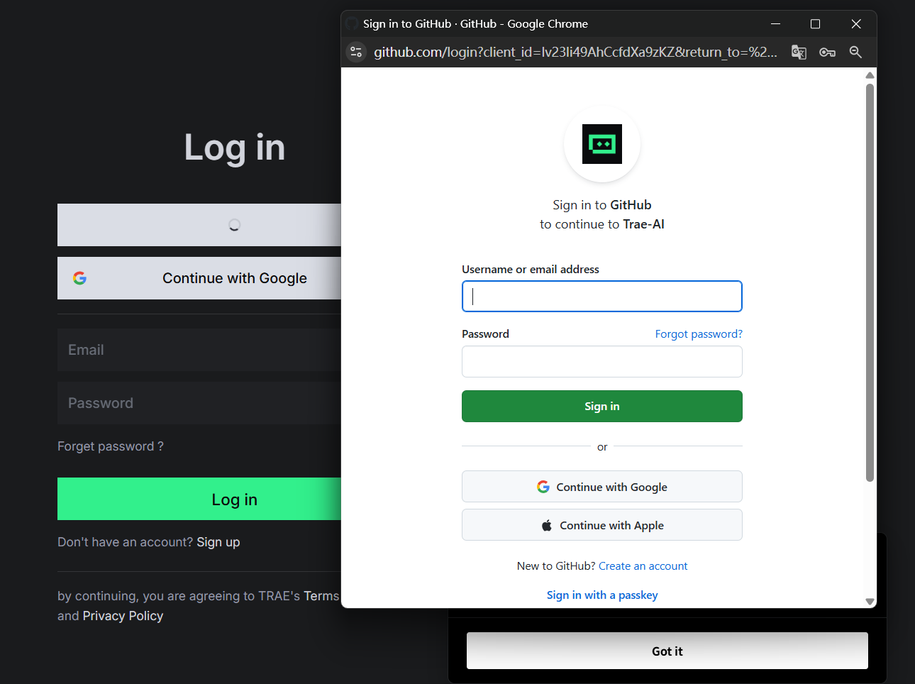 trae国际版为什么突然不能通过github账号关联登录了？ - 互动交流 - TRAE 官方中文社区